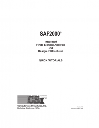 SAP2000 integrated finite element analysis and design of structures