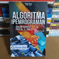 Algoritma dan pemprograman dalambahasa pascal ,c dan c++