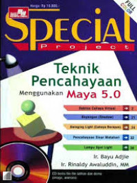 Teknik pencahayaan menggunakan Maya 5.0